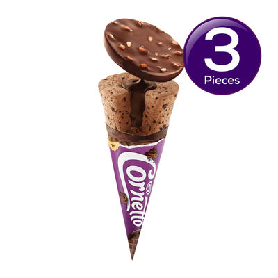 Kwality Wall's Cornetto Choco Brownie 110 ml X 3 Combo