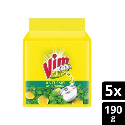 Vim Anti Smell Dishwash Bar Multipack