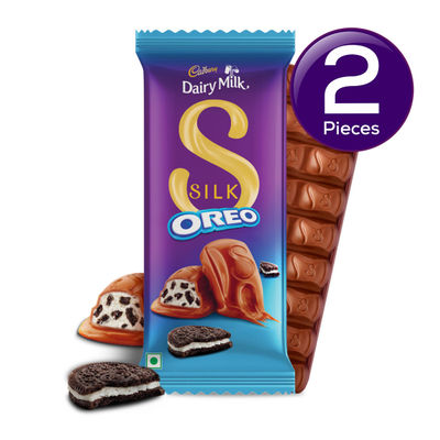 Cadbury Dairy Milk Silk Oreo Chocolate Bar - Pack of 2 Combo