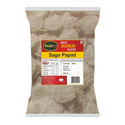 Wellfry Sago Papad | Upwas Papad- Fast Papad- Sendha Namak