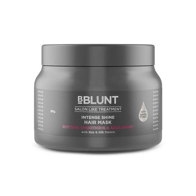 Bblunt Intense Shine Hair Mask With Rice & Silk Protein For Softer SmoOTHER & Shinier Hair