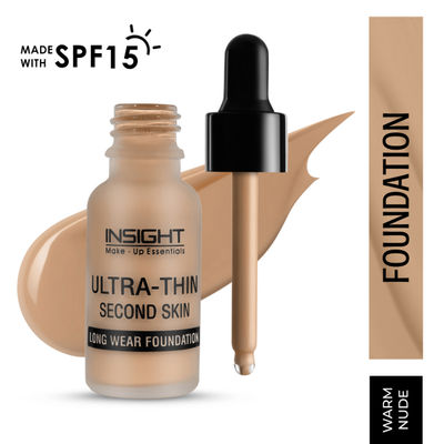Insight Cosmetics Ultra-Thin Second Skin Long Wear Foundation | Warm Nude