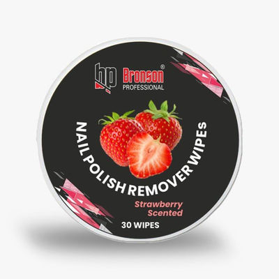 Bronson Professional Nail Polish Remover Wipes - Stawberry