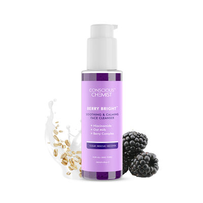 Conscious Chemist Pore Refining Brightening Face Wash With Niacinamide, Blueberry Extracts