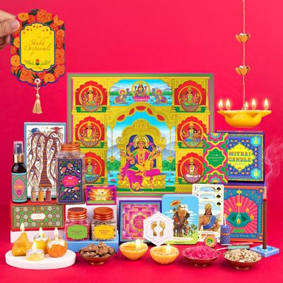 Phool Ashta Lakshmi Collection - 16 Inclusions Diwali Gift Box