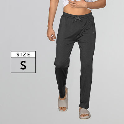 XYXX Ace IntelliSoft Cotton Modal Solid Loungewear Relaxed Fit | 2 Zipper Side pockets | Grey- S