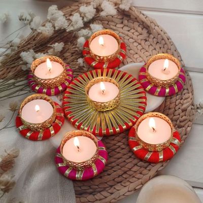 Gullak Multicolour Mother's Day Gifting T-Light Holders