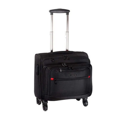 Nasher Miles Unisex Solid Polyester 39 L Laptop Roller Case | Black - One Size