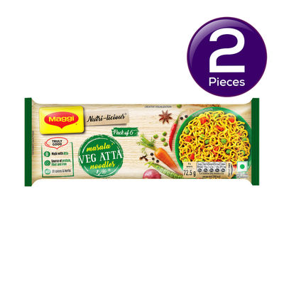 Maggi Nutri-Licious Veg Atta Masala Noodles 435 g Combo