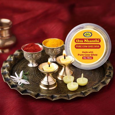 Om Shanthi Pure Cow Ghee Diya