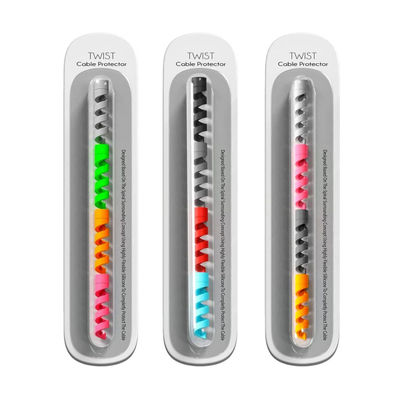 Sounce Spiral Charger Cable Protector Data Cable Saver Charging Cord Protective Cable (12 Units)