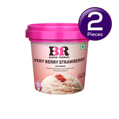 Baskin Robbins Very Berry Strawberry Ice Cream Cup 100 ml Combo