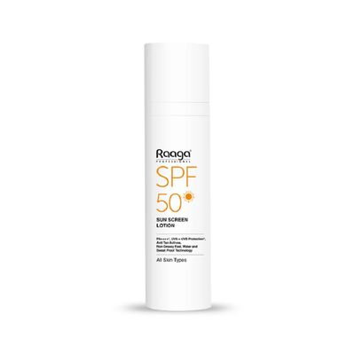 Raaga Professional SPF 50 Sunscreen Lotion PA++++ UVA + UVB Protection Anti Tan