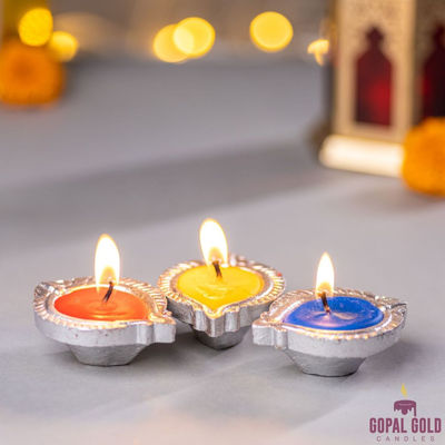 Wonder Earthen Diyas Set – Assorted Colors