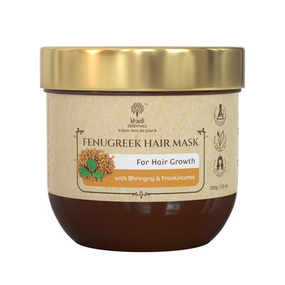 Khadi Essentials Fenugreek Hair Mask With Bhringraj Controls Hair Fall & Split Ends