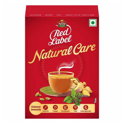 Red Label Natural Care Tea | with 5 Ayurvedic Ingredients