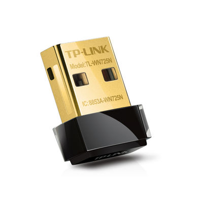 TP-Link TL-WN725N 150Mbps Wireless Network Nano USB Adapter for PC - Black