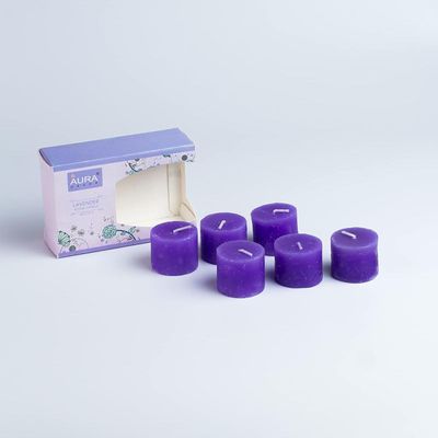 Auradecor Votive Candles Lavender Gift Set