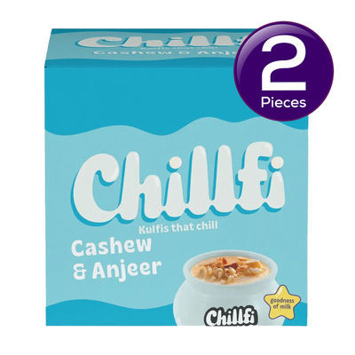 Hocco Cashew and Anjeer Matka Kulfi Ice Cream Cup 100 ml Combo