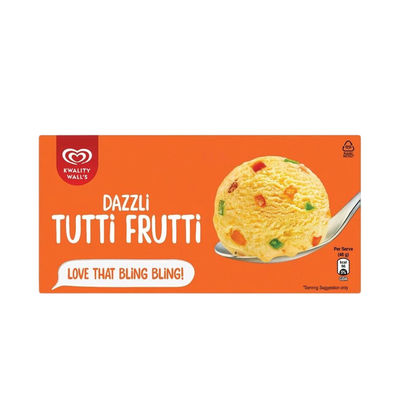 Kwality Wall's Frozen Dessert - Dazzli Tutti Frutti Tub
