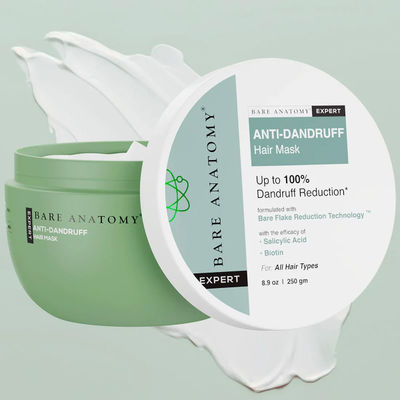 Bare Anatomy Expert Anti-Dandruff Hair Mask | Targets Oily Scalp And Sheds Dry Flakes
