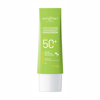 Dot & Key Cica Niacinamide Face Sunscreen Spf 50 Pa+++ Uv Protection For Oily And Acne Prone Ski