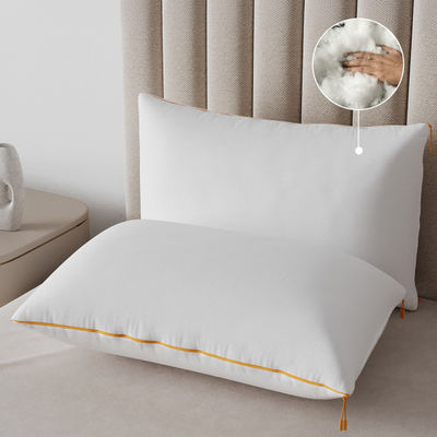 SleepyCat Microfiber Cloud Pillow With Adjustable Zipper White | Standard Size | 27 x 18 inch