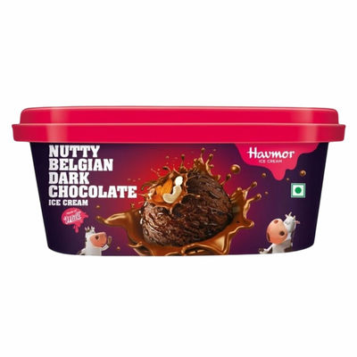 Havmor Signature Nutty Belgian Dark Chocolate Ice Cream Tub