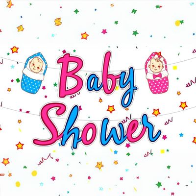 Let's Vybe Baby Shower Banner