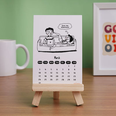 Oye Happy Couple Illustrations Calendar