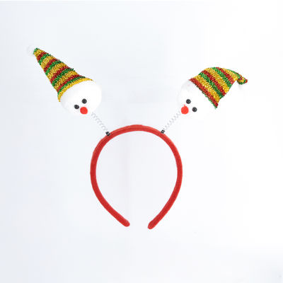 Gullak Christmas Snowman With Glitter Cap Hairband Assorted