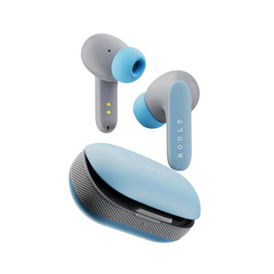 Boult Y1 Pro With Zen Quad Mic Enc 60Hrs Battery Fast Charging Knurled Design 5.3V Powder Blue