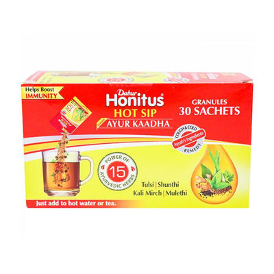 Dabur Honitus Hot Sip Ayurvedic Kadha 4g*30 Sachet