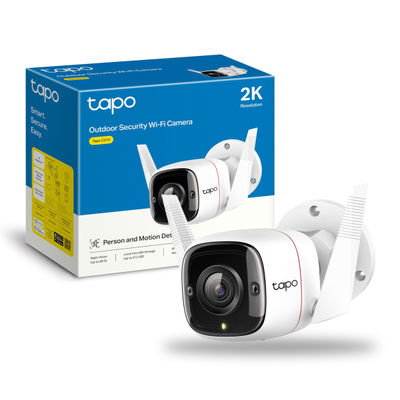 TP-Link Tapo C310 Outdoor Security Wi-Fi Smart Camera, Night Vision, 2-Way Audio