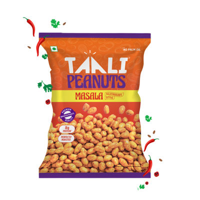 Taali Roasted Bharuchi Peanuts | Masala | Protein Rich, No Palm Oil ,Restaurant-Style Crunch