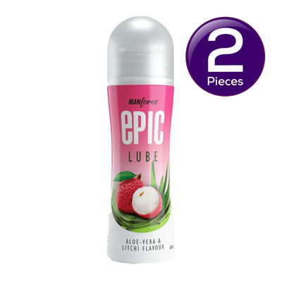 Manforce Epic Lube - Aloe-Vera & Litchi 60 ml  X 2 Combo