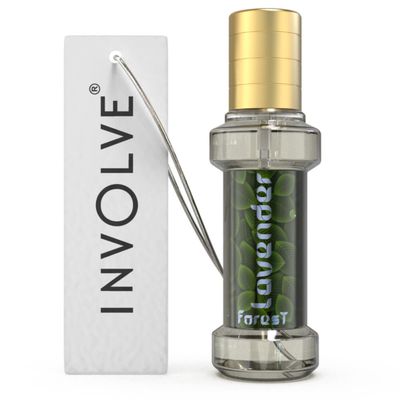 Involve Your Senses Rainforest Forest Lavender Scent Car Spray Air Freshener, White, 30 ml - Irf02