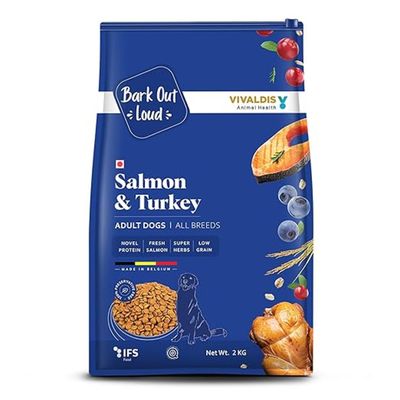 Bark Out Loud | Salmon and Turkey Dog Food for Medium / Large Breed