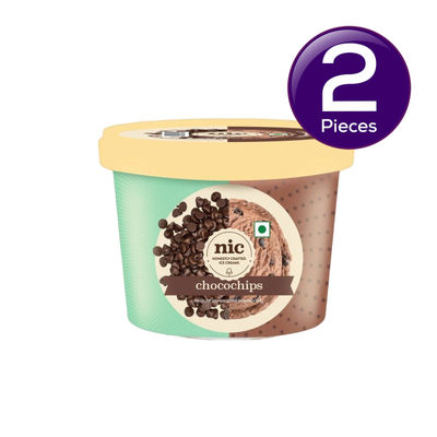 NIC Choco Chips Ice Cream Cup 100 ml X 2 Combo