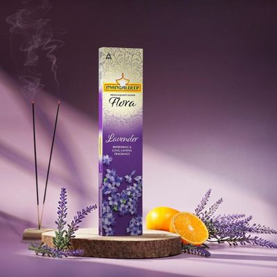 Mangaldeep Flora Lavender Incense Sticks-Agarbatti | Refreshing And Long Lasting Fragrance
