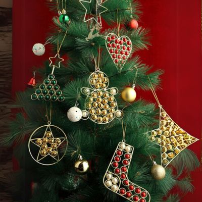 Urban Born Set Of 2 Metal Christmas Socks Hanging Ornament For Christmas Decor