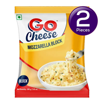 Go Cheese Mozzarella Block 200 g Combo
