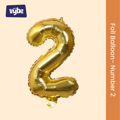 Let's Vybe Foil Balloon Number 2