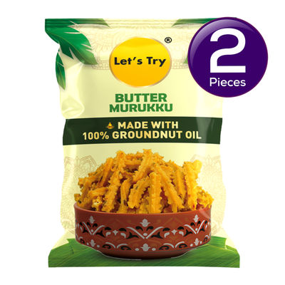 Let's Try Butter Murukku 180 g Combo