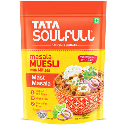 Tata Soulfull Namkeen Mixture, Masala Muesli, Healthy Snacks, Mast Masala with Millets, Baked
