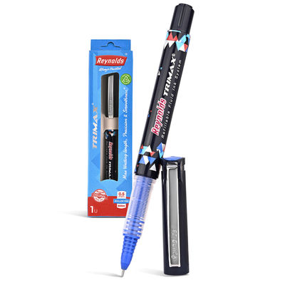 Reynolds Trimax Roller Ball Pen Set (1 Blue Pen)