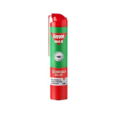 Baygon Max Cockroach Killer Spray, Kills Diarrhea And Typhoid Spreading Cockroaches