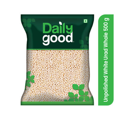 Daily Good Unpolished Urad White Whole / Gota