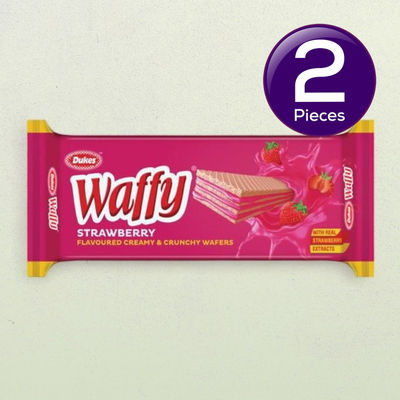 Dukes Waffy Strawberry Wafers 60 g Combo