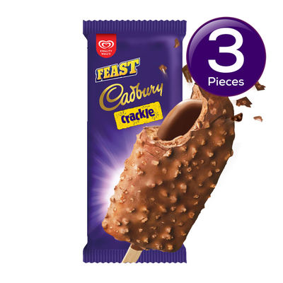 Kwality Wall's Feast Cadbury Crackle Stick 70 ml Combo